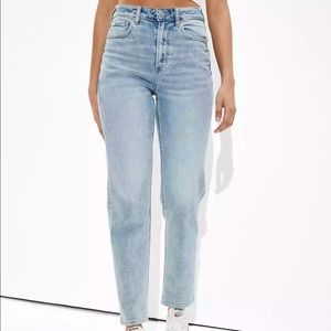 AE Mom Stretch Straight Leg Jean, High Waist